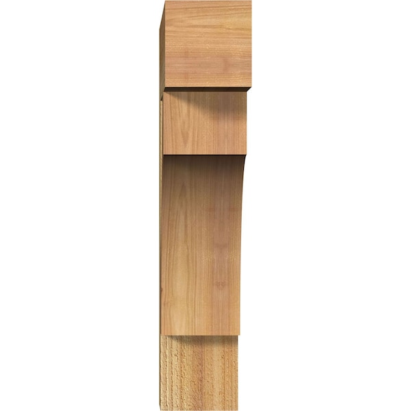 Westlake Block Rough Sawn Bracket, Western Red Cedar, 4W X 16D X 20H